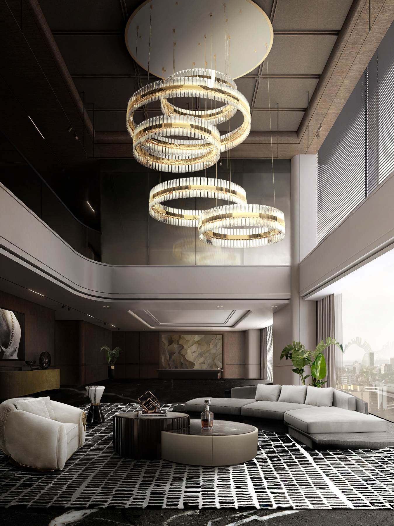 A MODERN LIVING ROOM DESIGN WITH MINIMALIST COLL&nbsp;RUG by Rug'Society