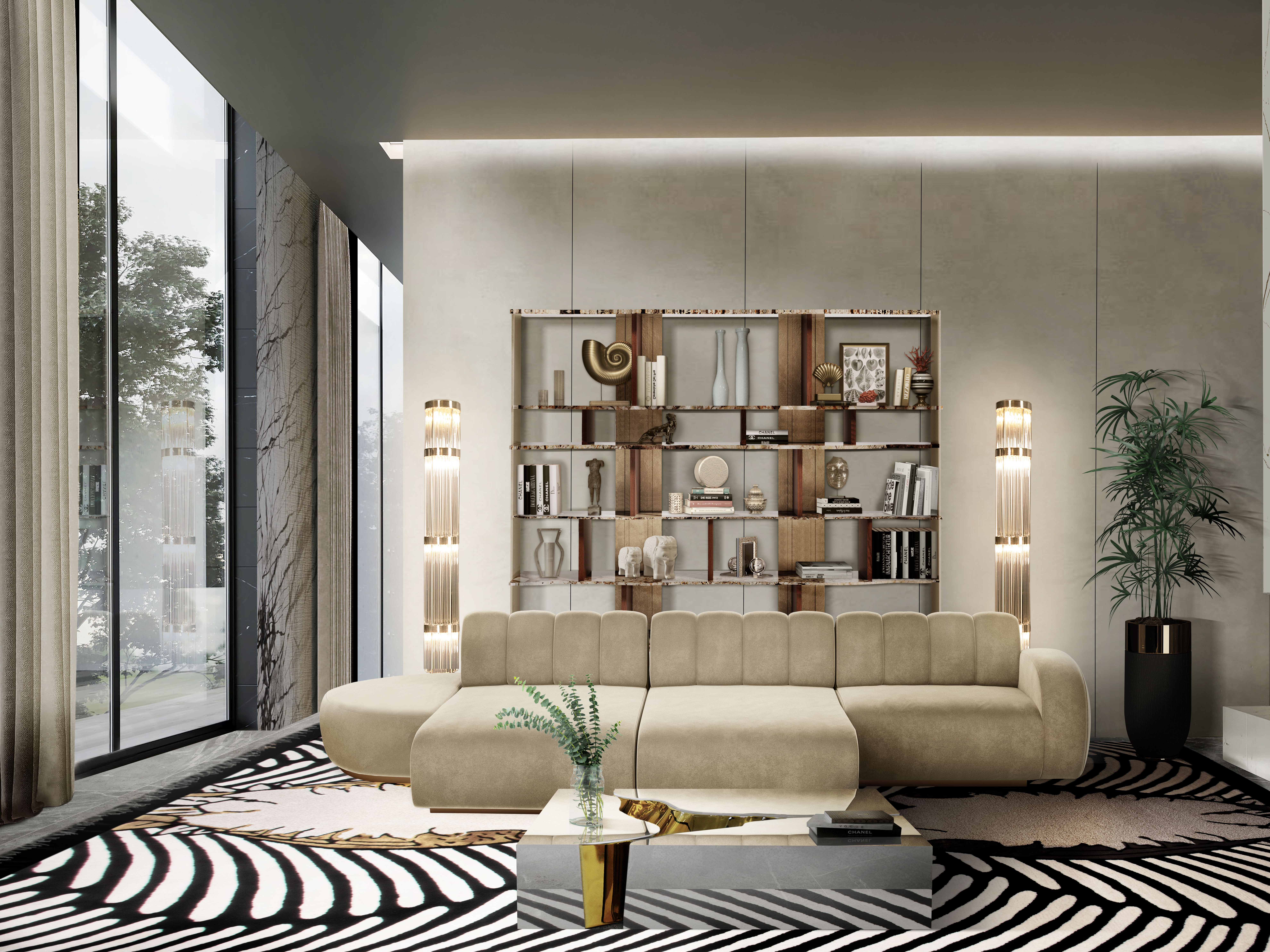 Classic Living Room with the Eccentric Couple&nbsp;Rug by Rug'Society