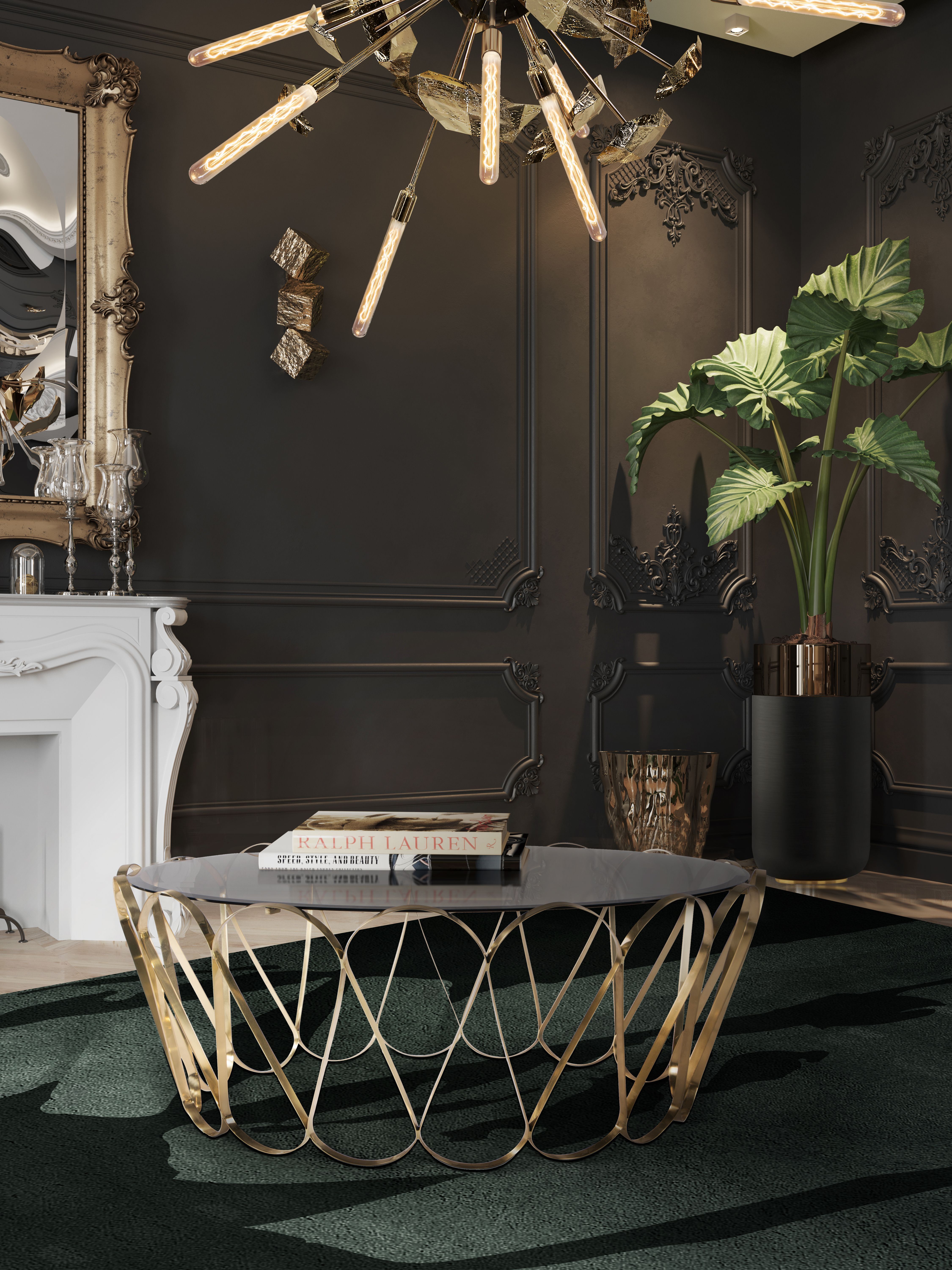 Classic Living Room With Triology Botanical&nbsp;Rug by Rug'Society