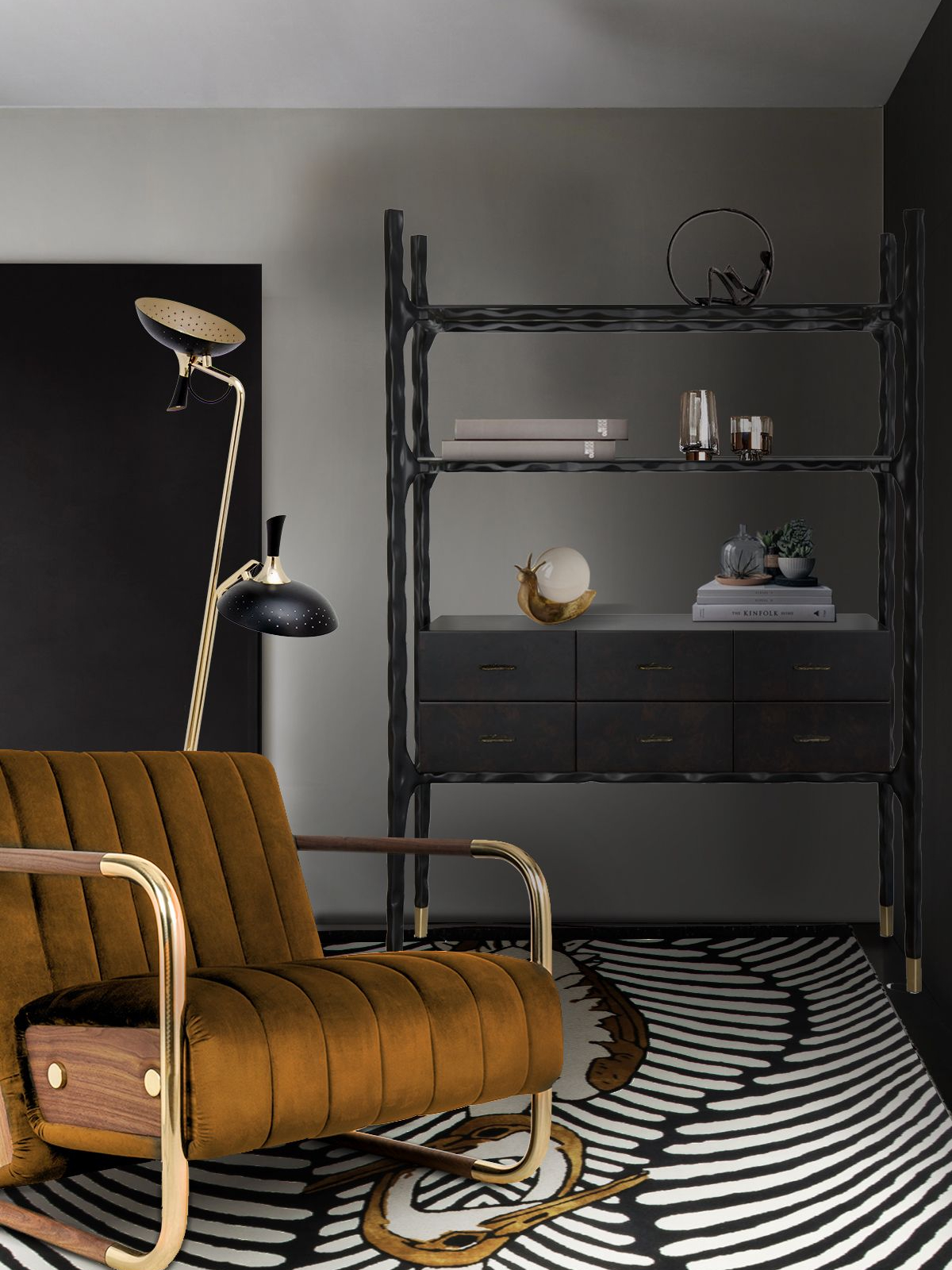 Comforting Reading Corner with the Couple&nbsp;Rug by Rug'Society