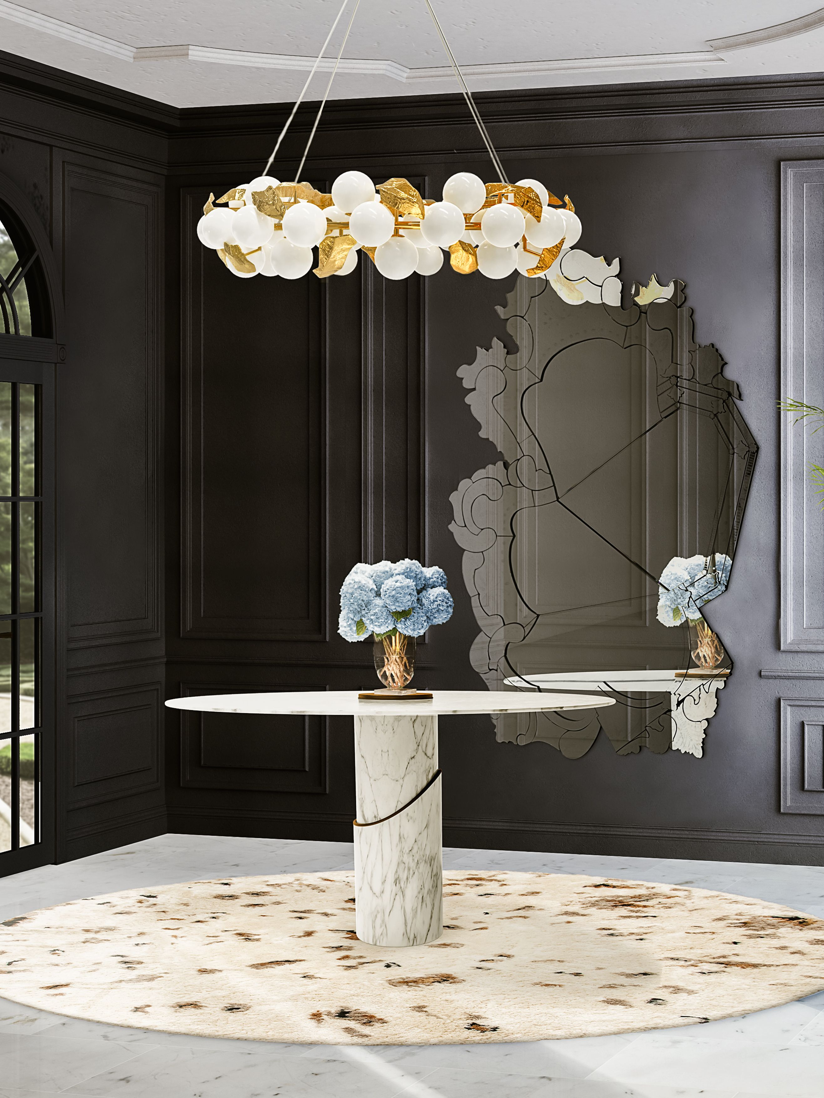 Glorious Entryway with the Shaggy Oslo&nbsp;Rug by Rug'Society