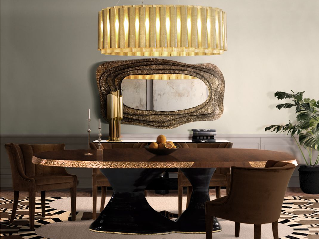 MODERN DINING ROOM WITH THE NEUTRAL APOLLO&nbsp;RUG by Rug'Society