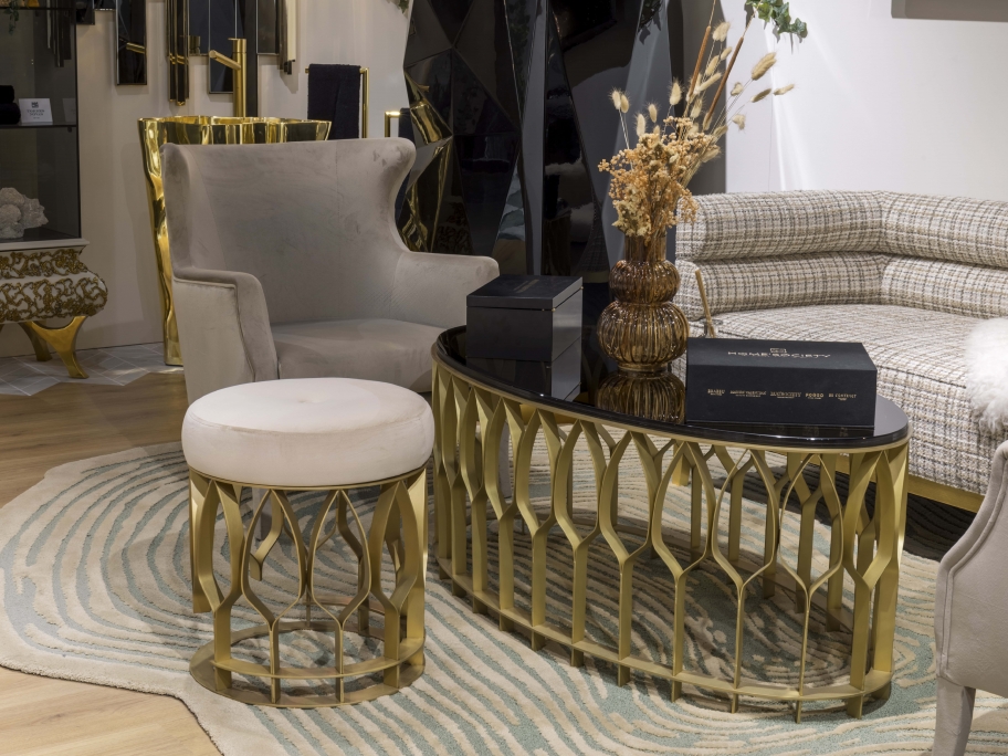 Nature-Inspired Living Room With Loode&nbsp;Rug by Rug'Society