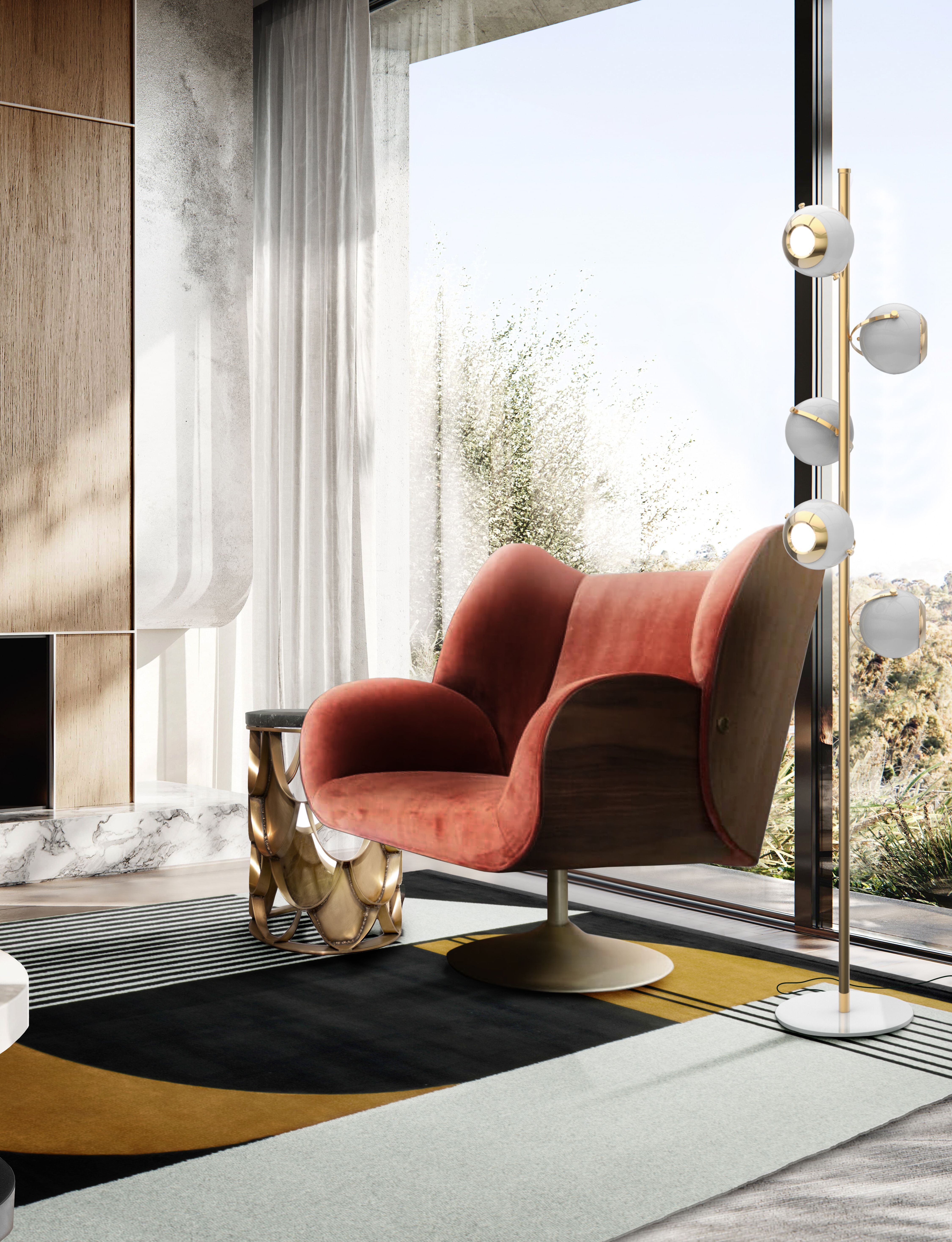 Reading Corner With Earth Tone and Antelope&nbsp;Rug by Rug'Society