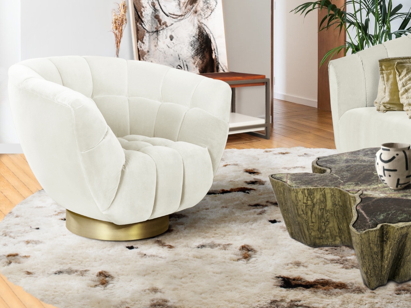 Rug'Society Living Room with OSLO&nbsp;Rug by Rug'Society