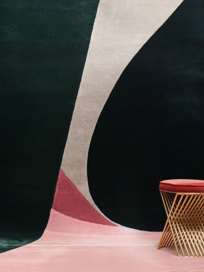 Soft And Organic Curves by Foil Rug - Rug'Society