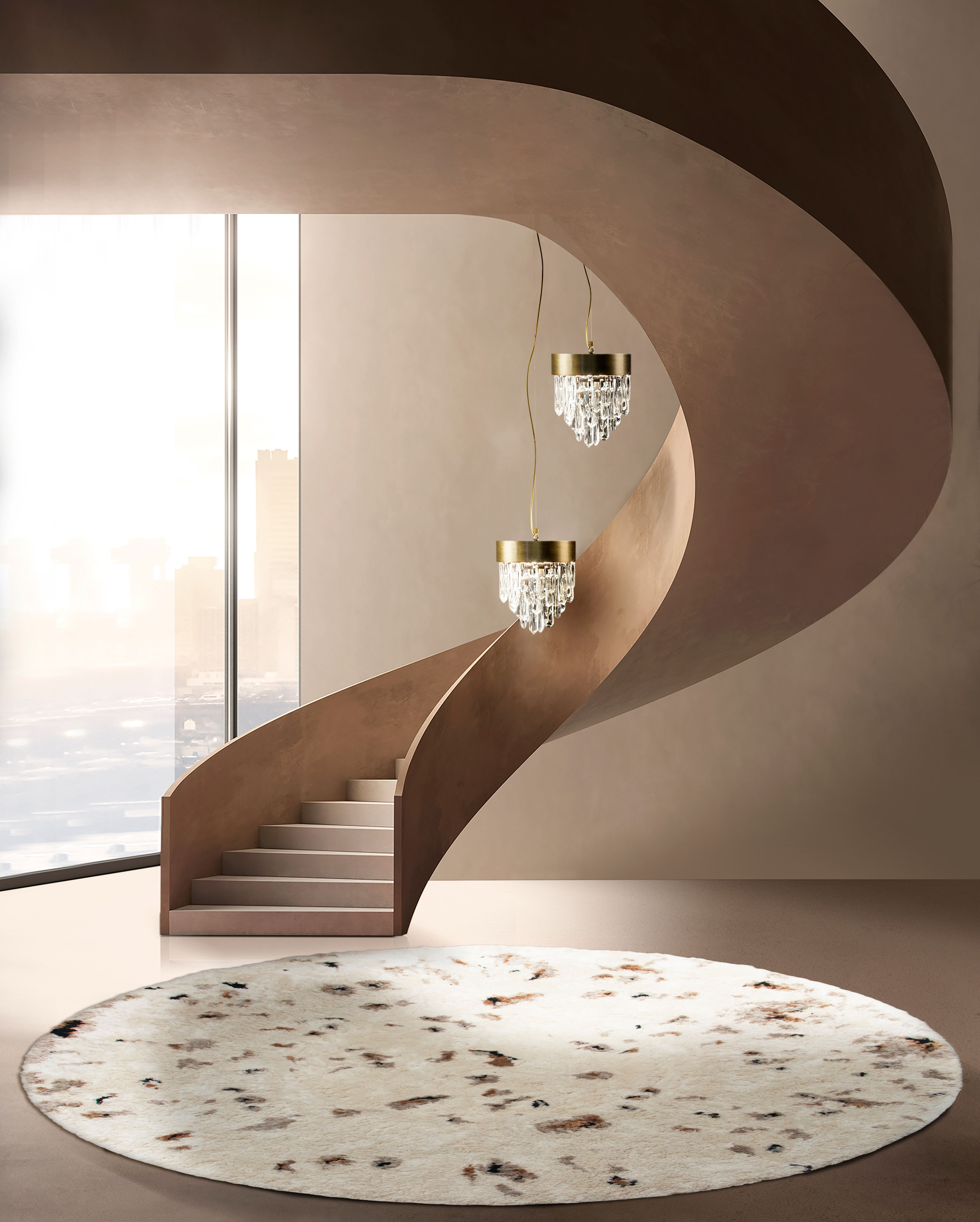 Stunning Entryway With Oslo Shaggy&nbsp;Rug by Rug'Society