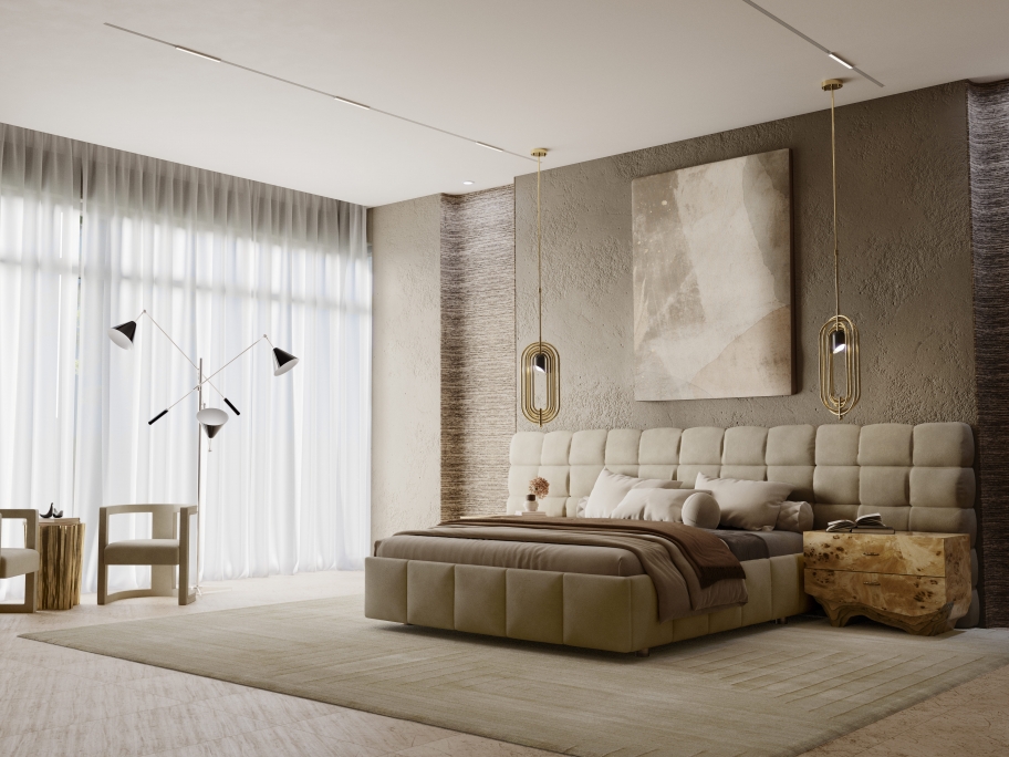 The White Garden Rug Defining a Luxury&nbsp;Bedroom by Rug'Society