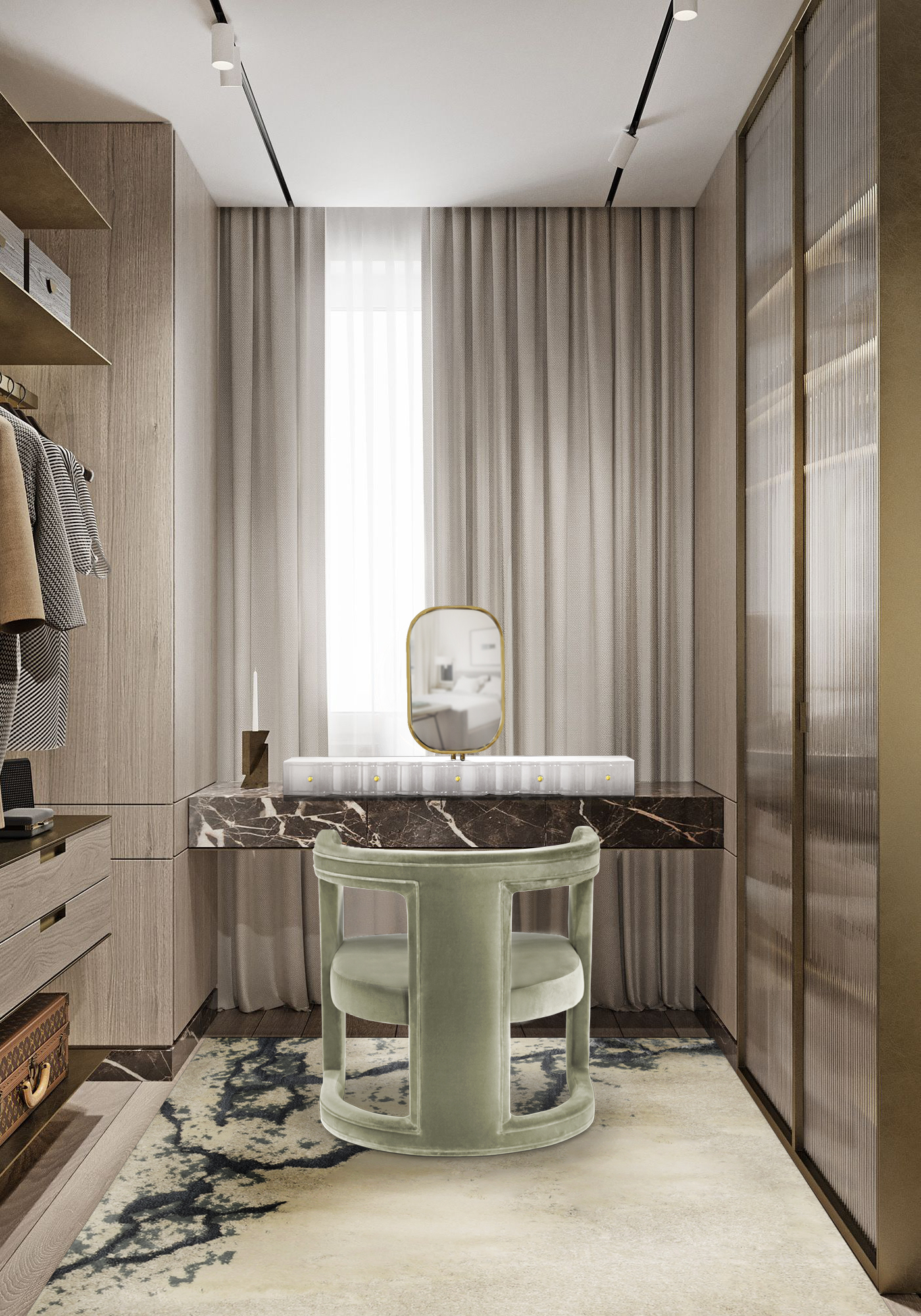 Dressing Room Rugs To A Luxurious Walk-In Closet