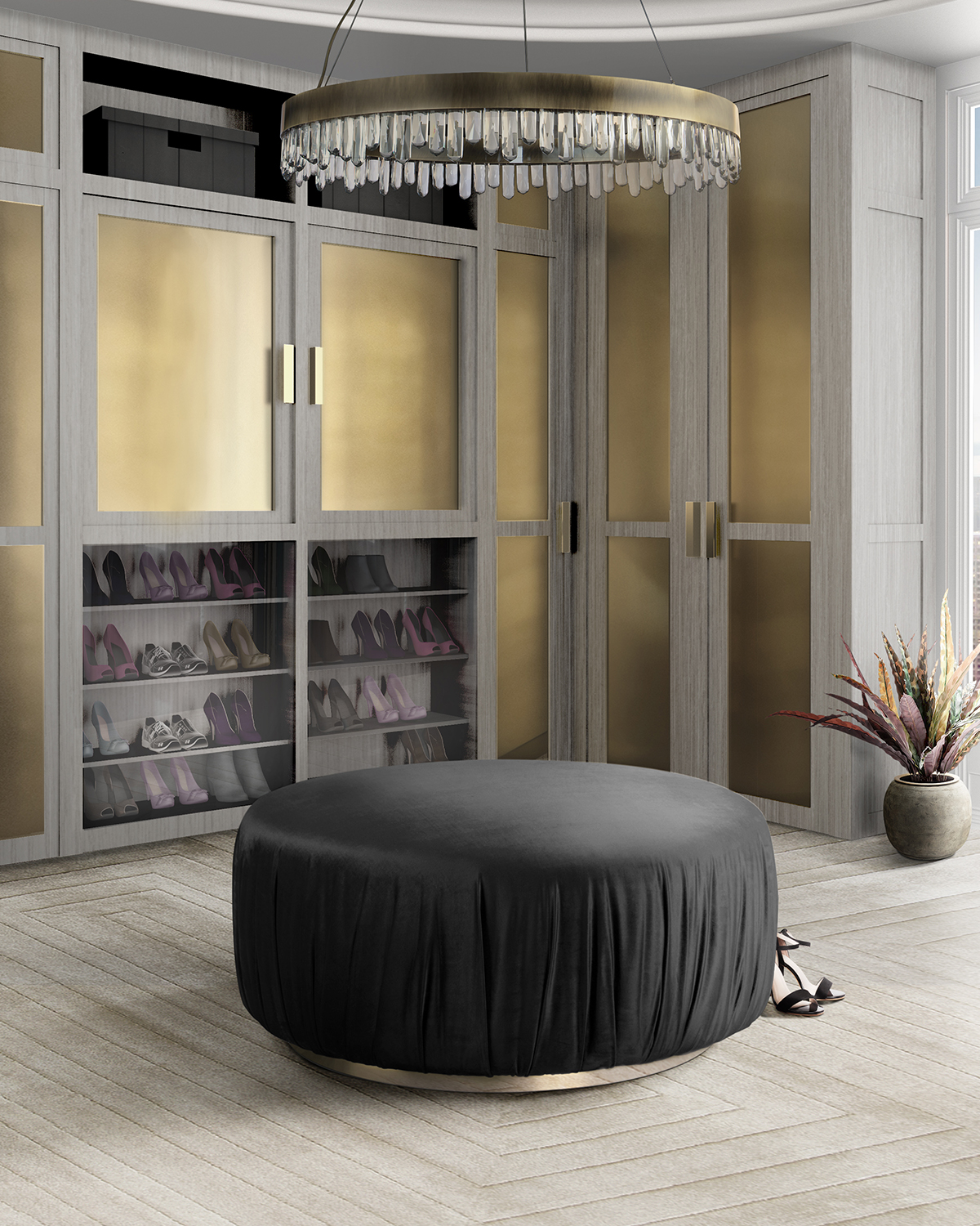 Dressing Room Rugs To A Luxurious Walk-In Closet