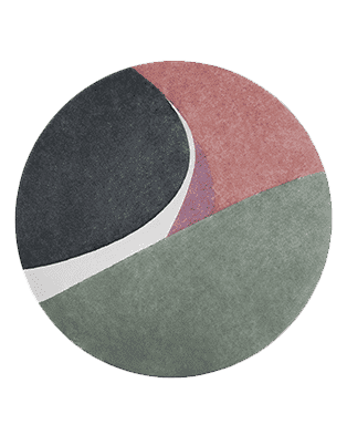Foil Round Rug by Rug'Society