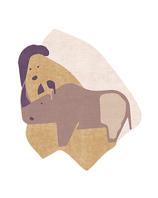 Mr. Rhino Rug by Rug'Society