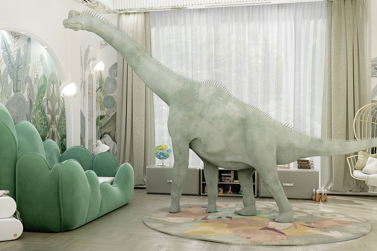 The Rhino's Troupe Round Rug - Rug'Society