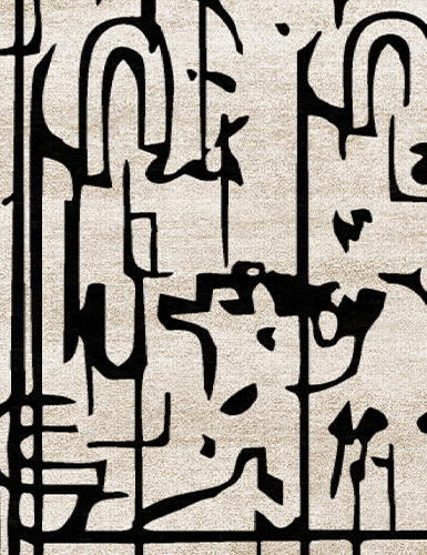 Black Ink Urban Rug by Rug'Society