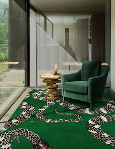 Snake Botanical Rug by Rug'Society