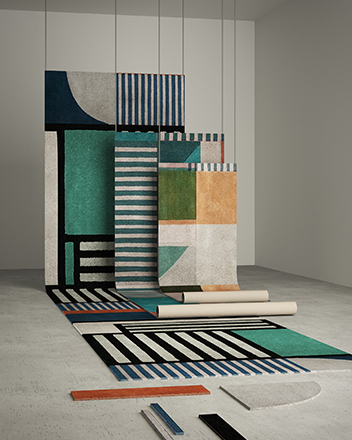 Heron, Neptuno and Dêco Neutral Rugs by Rug'Society